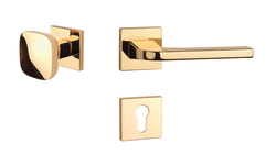 Kľučky na hranatých rozetách Zlatý APRILE