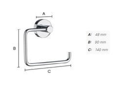 Držiaky toaletného papiera Strieborný SMEDBO