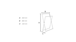 Držiaky na uterák Strieborný SMEDBO