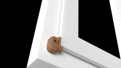 Bezpečnostné lankové zámky a západky na okná Hnedý PD