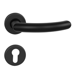 Kľučky na okrúhlych rozetách Čierny BA