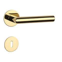Kľučka na dvere SH - OVAL - R 1750 3SM ZLL PVD - zlatá lesklá (GOLD PVD) | MP-KOVANIA.sk