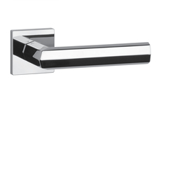 Kľučky na hranatých rozetách Strieborný APRILE