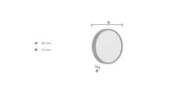 Kozmetické zrkadlá Strieborný SMEDBO