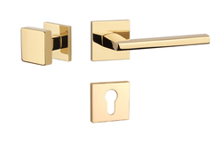 Kľučky na hranatých rozetách Zlatý APRILE