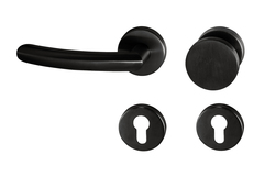 Kľučky na okrúhlych rozetách Čierny Tupai