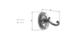 Vešiaky a háčiky  Strieborný SMEDBO