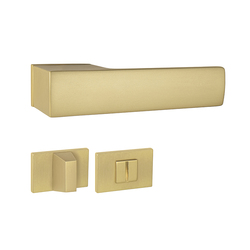 Kľučky na obdĺžnikových rozetách Zlatý Tupai