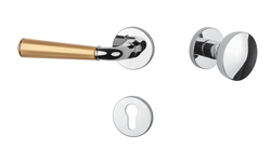 Kľučky na okrúhlych rozetách Kombinovaný APRILE