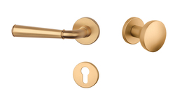 Kľučky na okrúhlych rozetách Zlatý APRILE