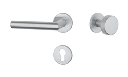 Kľučky na okrúhlych rozetách Strieborný APRILE