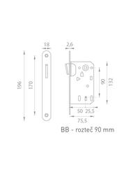 QR - TI - MAGNETICKÝ ZÁMOK Čierny Tupai