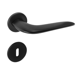 Kľučky na okrúhlych rozetách Čierny Tupai