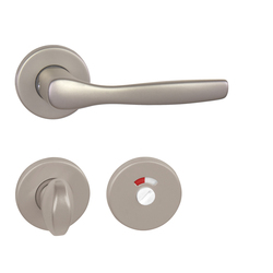 Kľučky na okrúhlych rozetách Strieborný BA