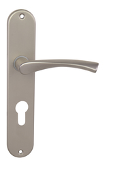 Kľučky na oválnych štítoch Strieborný BA