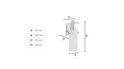 Dávkovače mydla Strieborný SMEDBO