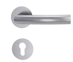 Kľučky na okrúhlych rozetách Strieborný Griffwerk