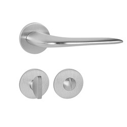 Kľučky na okrúhlych rozetách Strieborný Tupai