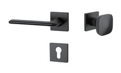 Kľučky na hranatých rozetách Čierny APRILE