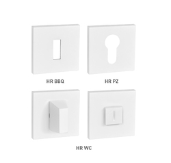 Rozeta ku kľučke MPK - Rozeta - HR SQ6 BIM - biela matná (WHITE) | MP-KOVANIA.sk