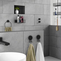 Samolepiace držiaky a vešiaky na uteráky Čierny SMEDBO