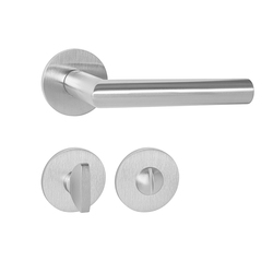 Kľučky na okrúhlych rozetách Strieborný Tupai