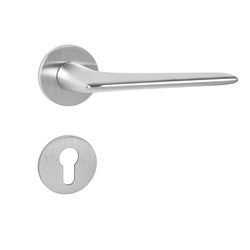 Kľučky na okrúhlych rozetách Strieborný Tupai