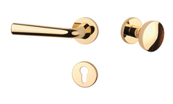 Kľučky na okrúhlych rozetách Zlatý APRILE