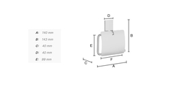 Držiaky toaletného papiera Strieborný SMEDBO