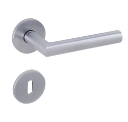 Kľučky na okrúhlych rozetách Strieborný Tupai