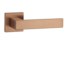 Kľučky na hranatých rozetách Medený APRILE