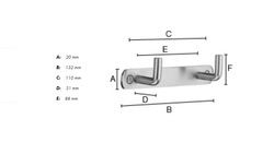 Vešiaky a háčiky  Strieborný SMEDBO