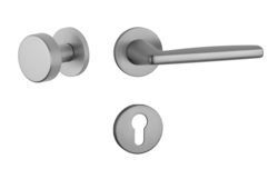 Kľučky na okrúhlych rozetách Strieborný APRILE