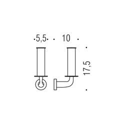 Držiaky toaletného papiera Strieborný COLOMBO