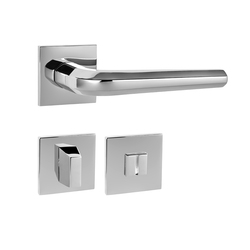 Kľučky na hranatých rozetách Strieborný Tupai