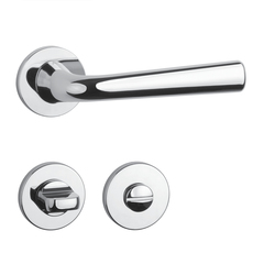 Kľučky na okrúhlych rozetách Strieborný APRILE