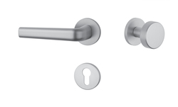 Kľučky na okrúhlych rozetách Strieborný APRILE