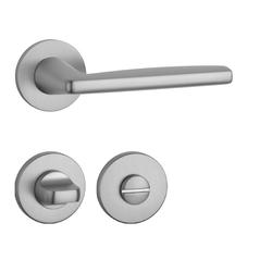 Kľučky na okrúhlych rozetách Strieborný APRILE