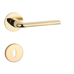 Kľučka na dvere AT - OLEANDRO - R 7S ZLL PVD - zlatá lesklá (GOLD PVD) | MP-KOVANIA.sk