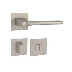 Kľučky na hranatých rozetách Strieborný Tupai