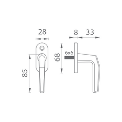 Pololivy na drevené okná Čierny BA