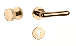 Kľučky na okrúhlych rozetách Zlatý APRILE