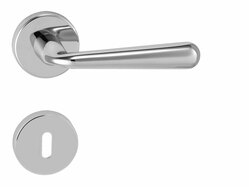 Kľučky na okrúhlych rozetách Strieborný Tupai