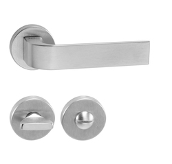 Kľučky na okrúhlych rozetách Strieborný Tupai