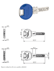 Kľúče EXPERT Strieborný DORMAKABA