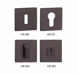 Rozeta ku kľučke TI - ROZETA - HR 5S GRM PVD - grafit matný PVD (162) | MP-KOVANIA.sk