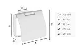 Držiaky toaletného papiera Strieborný SMEDBO