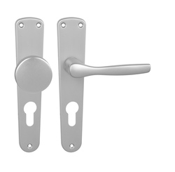 Kľučky na oválnych štítoch Strieborný BA