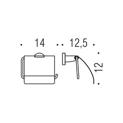Držiaky toaletného papiera Strieborný COLOMBO