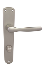 Kľučky na oválnych štítoch Strieborný BA